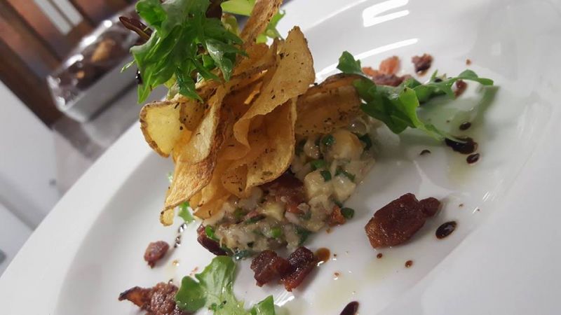 Exemple d'assiette servi chez nous.