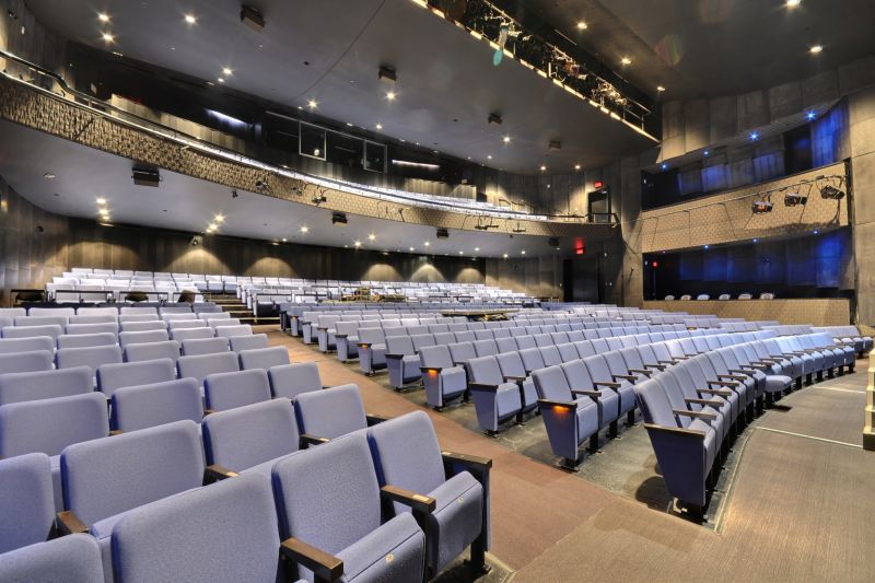 Salle climatisée de 656 places érigée en forme de « chaudron » disposant de quatre loggias pouvant accueillir jusqu'à 6 personnes avec petit salon privé attenant.
