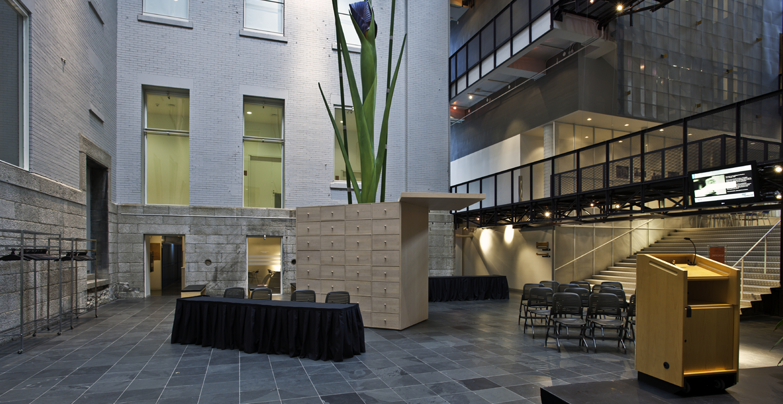 Salle Atrium des Archives nationales à Montréal – Bibliothèque et Archives nationales du Québec, Montréal