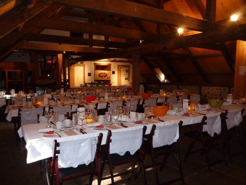 Salle Léo-Arbour décorée.