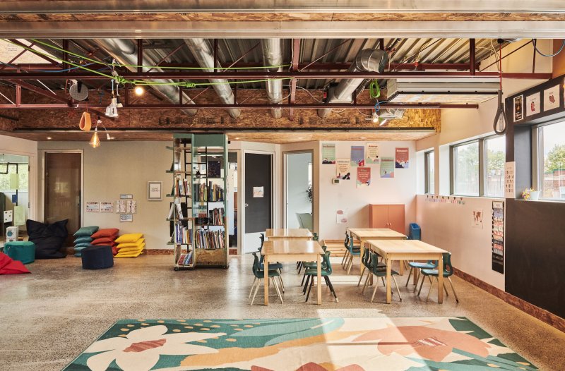 Salle L'espace atelier – Fabrique Familiale La Cabane, Montréal, Rosemont-la-Petite-Patrie