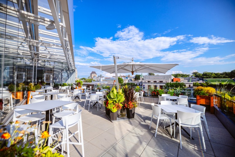 Salle La terrasse et le foyer du 5e étage – LE DIAMANT, Québec