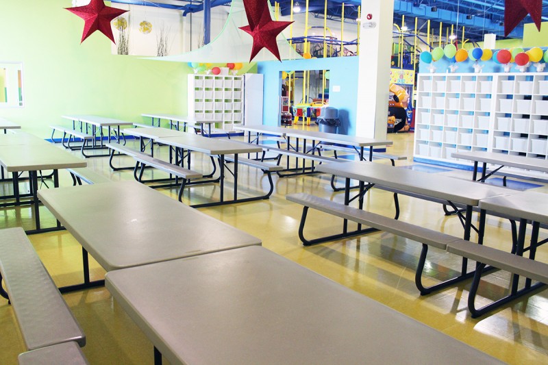 Grande salle à aire ouverte