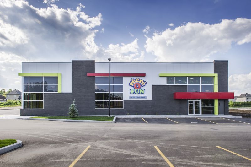 Vue extérieure du centre d'amusement