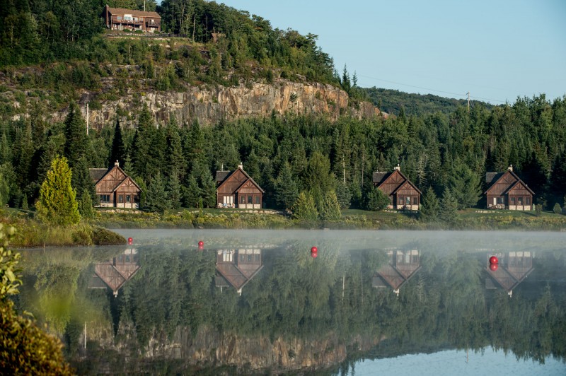 Des chalets de directement sur le site.