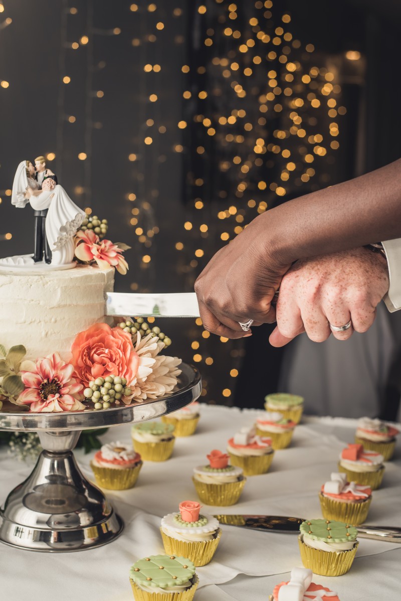 La coupe du gâteau!